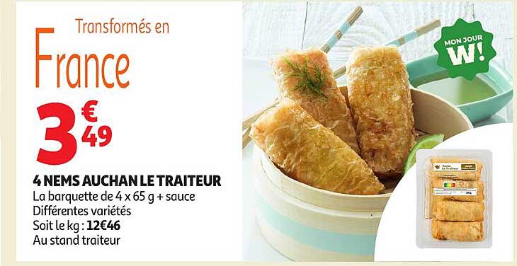 4 NEMS AUCHAN LE TRAITEUR
