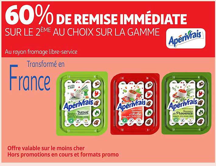 60% DE REMISE IMMDIATERE SUR LE 2ÈME AU CHOIX SUR LA GAMME