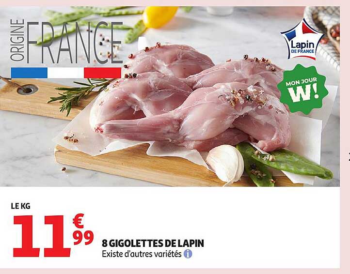 8 GIGOLETTES DE LAPIN
