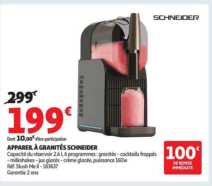 APPAREIL À GRANITÉS SCHNEIDER