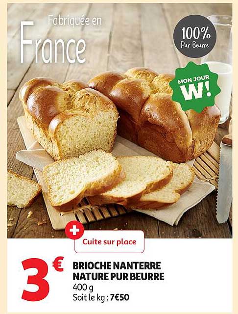 Brioche Nanterre Nature Pur Beurre