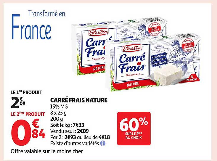 CARRÉ FRAIS NATURE
