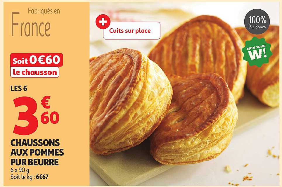 CHAUSSONS AUX POMMES PUR BEURRE