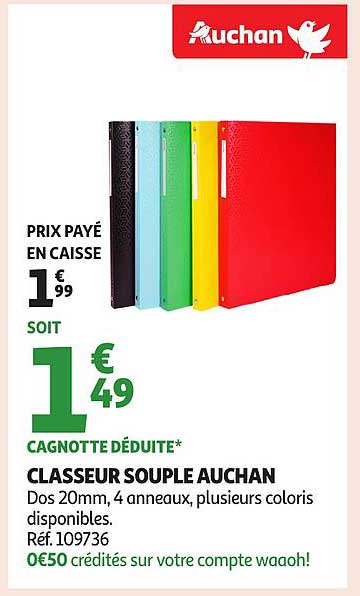 CLASSEUR SOUPLE AUCHAN