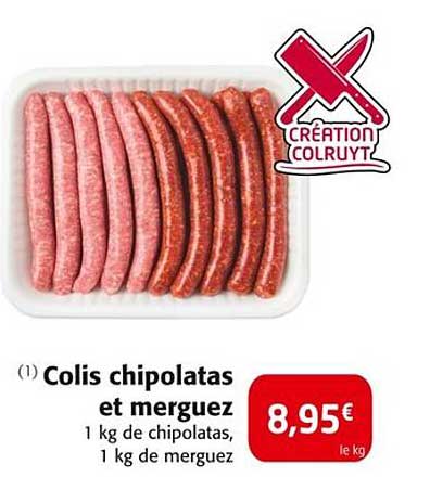 Colis chipolatas et merguez