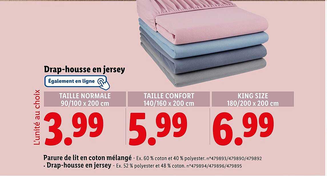 Drap-housse en jersey