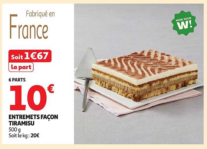 ENTREMETS FAÇON TIRAMISU