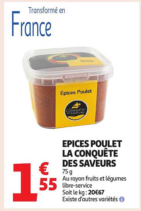 ÉPICES POULET LA CONQUÊTE DES SAVEURS