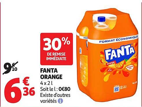 FANTA ORANGE 4 x 2 L