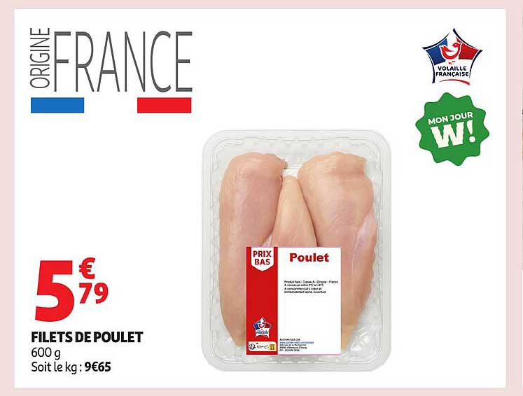 FILETS DE POULET