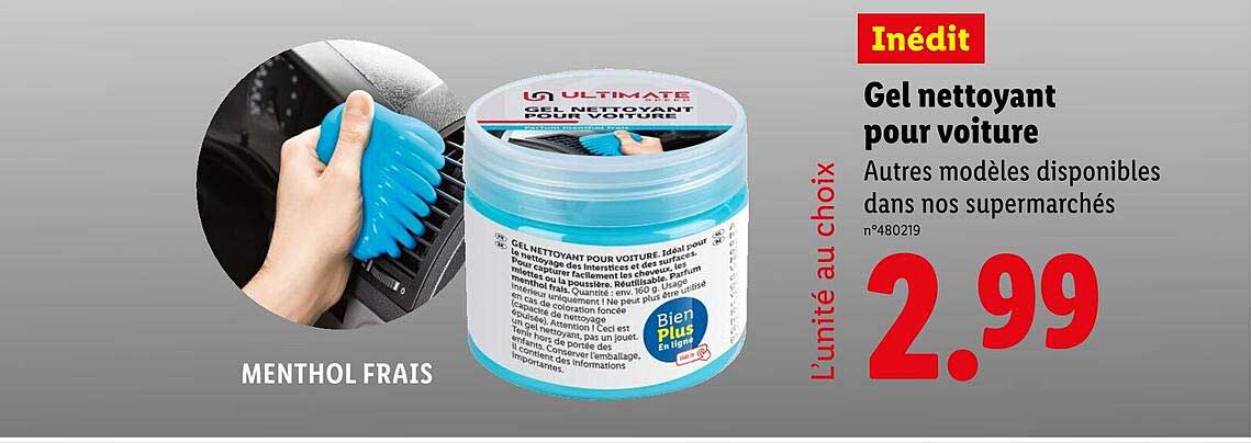 Gel nettoyant pour voiture