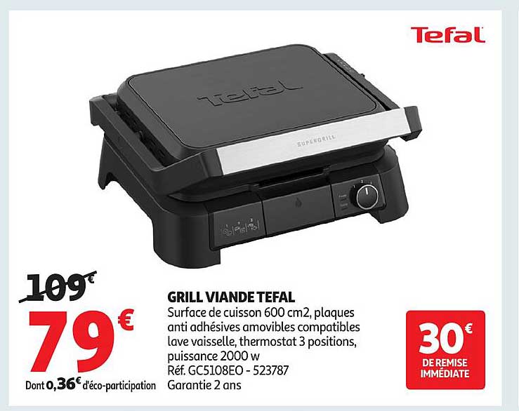 GRILL VIANDE TEFAL