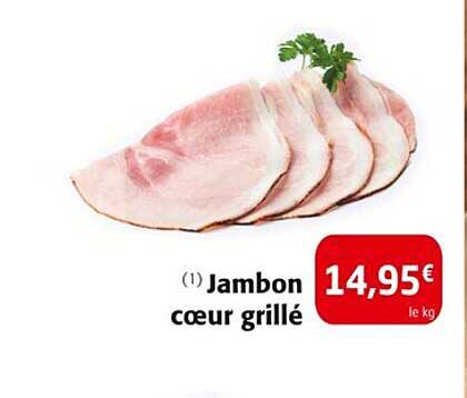 Jambon cœur grillé