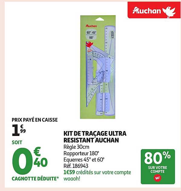 KIT DE TRACAGE ULTRA RESISTANT AUCHAN