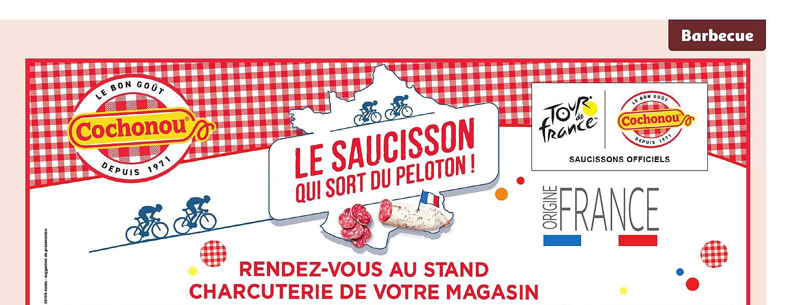 LE SAUCISSON QUI SORT DU PELOTON !