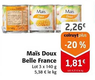 Maïs Doux Belle France