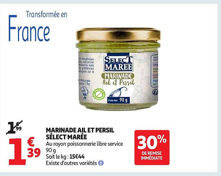 MARINADE AIL ET PERSIL SÉLECT MARÉE