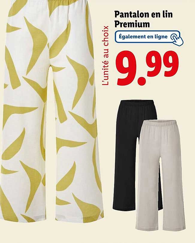 Pantalon en lin Premium