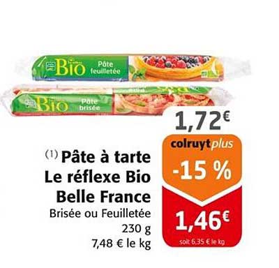 Pâte à tarte Le réflexe Bio Belle France