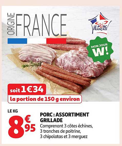 PORC : ASSORTIMENT GRILLADE