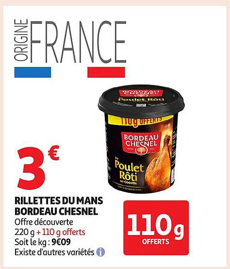Rillettes du Mans Bordeaux Chesnel