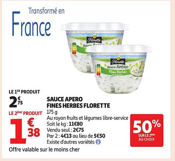 SAUCE APERO FINES HERBES FLORETTE