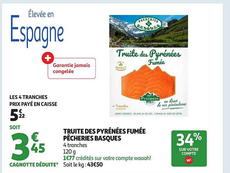 TRUITE DES PYRÉNÉES FUMÉE PÊCHERIES BASQUES