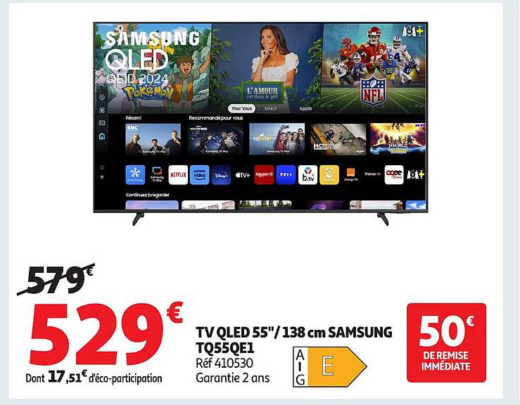 TV QLED 55''/138 cm SAMSUNG TQ55QE1