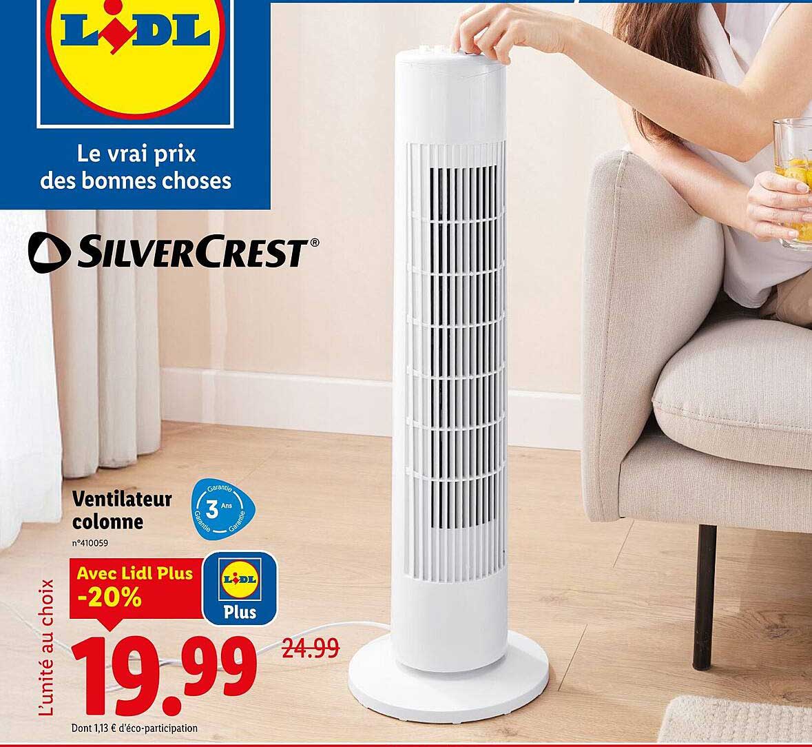 Ventilateur colonne SILVERCREST