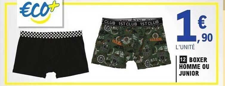12 BOXER HOMME OU JUNIOR