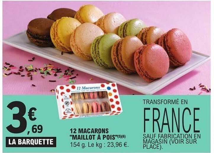 12 MACARONS "MAILLOT A POIS"