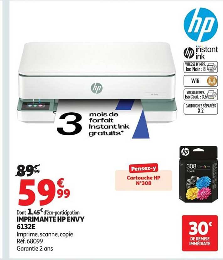 3 mois de forfait Instant Ink gratuits*