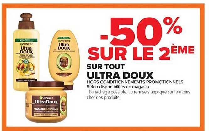 -50% SUR LE 2ÈME SUR TOUT ULTRA DOUX