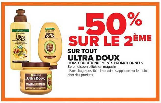 -50% SUR LE 2ÈME SUR TOUT ULTRA DOUX