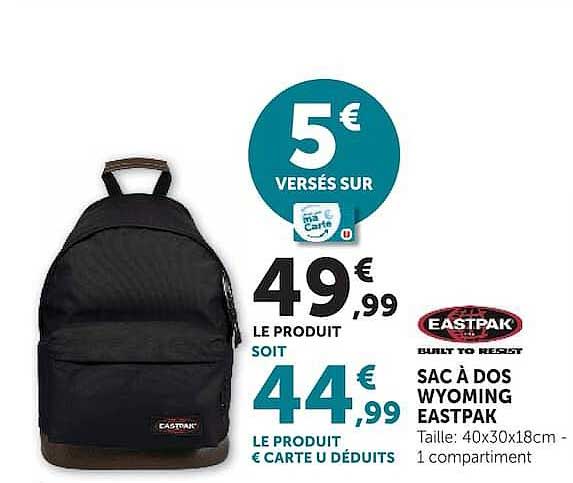 5€ versés sur ma carte U
