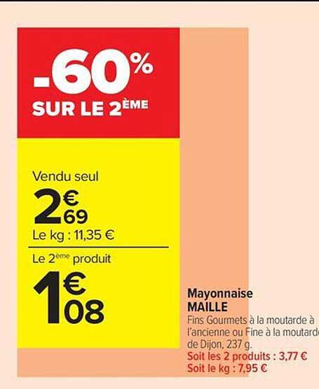 -60% SUR LE 2ÈME
