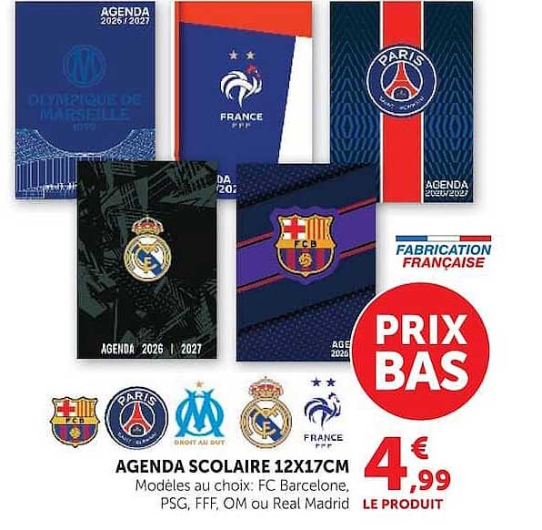 AGENDA SCOLAIRE 12X17CM
