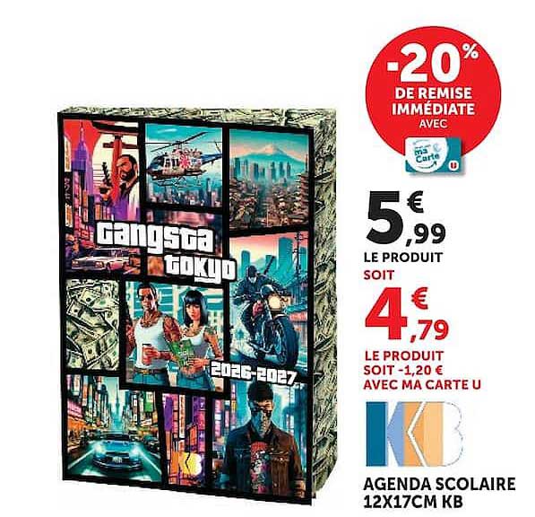 AGENDA SCOLAIRE 12X17CM KB