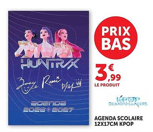 AGENDA SCOLAIRE 12X17CM KPOP