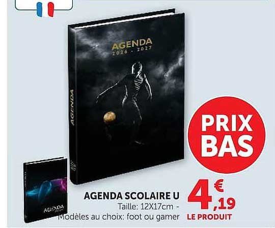 AGENDA SCOLAIRE U