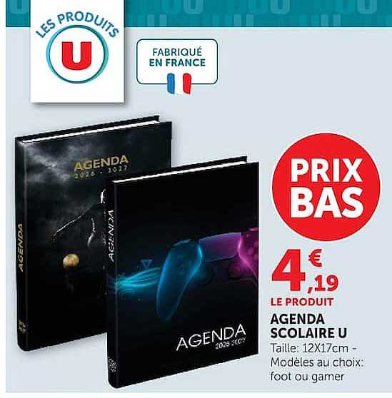 AGENDA SCOLAIRE U