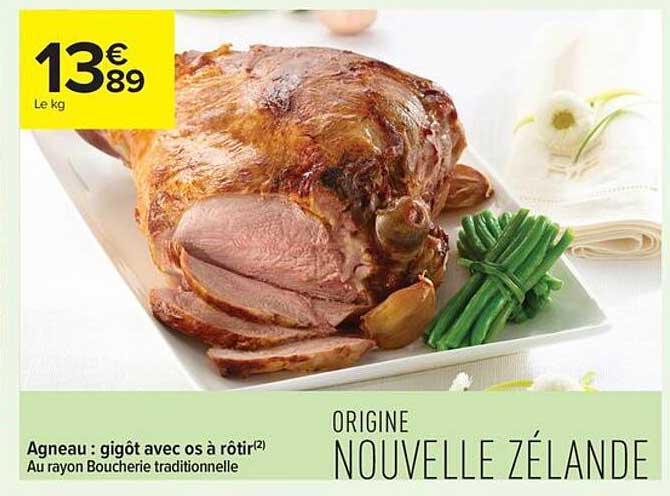 Agneau : gigot avec os à rôtir¹²