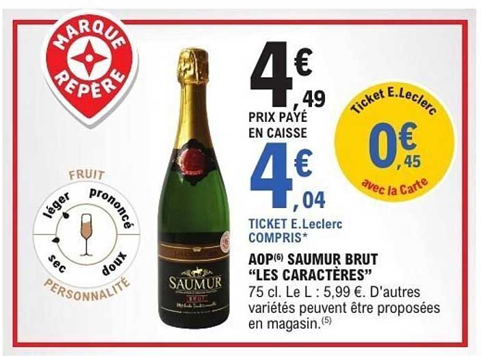 AOP Saumur Brut “Les Caractères”