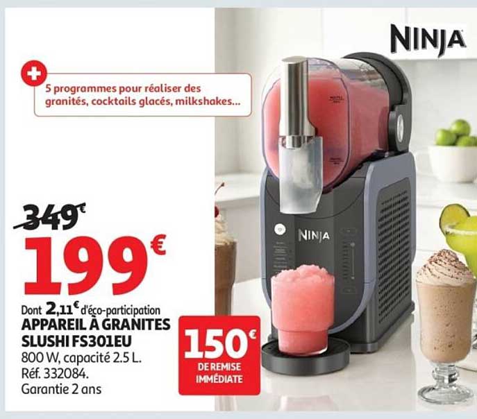 APPAREIL À GRANITES SLUSHI FS301EU