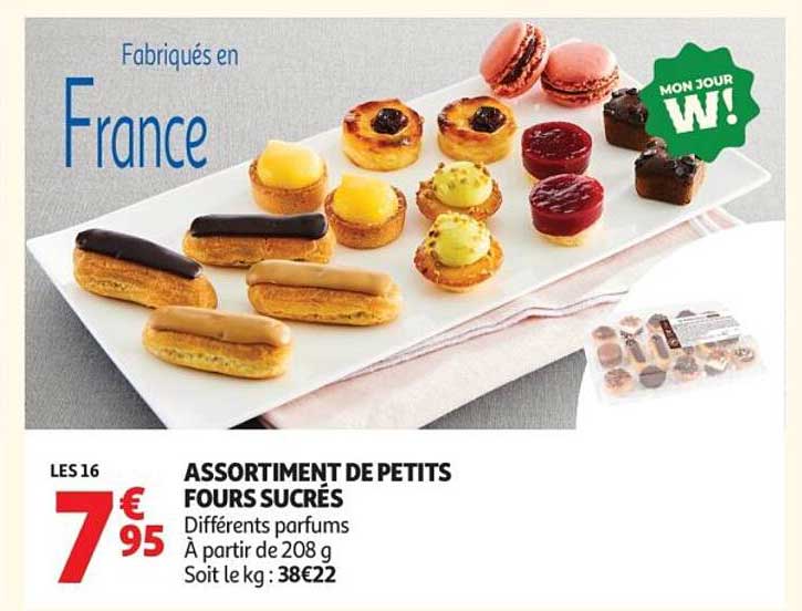 ASSORTIMENT DE PETITS FOURS SUCRÉS