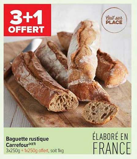 Baguette rustique Carrefour