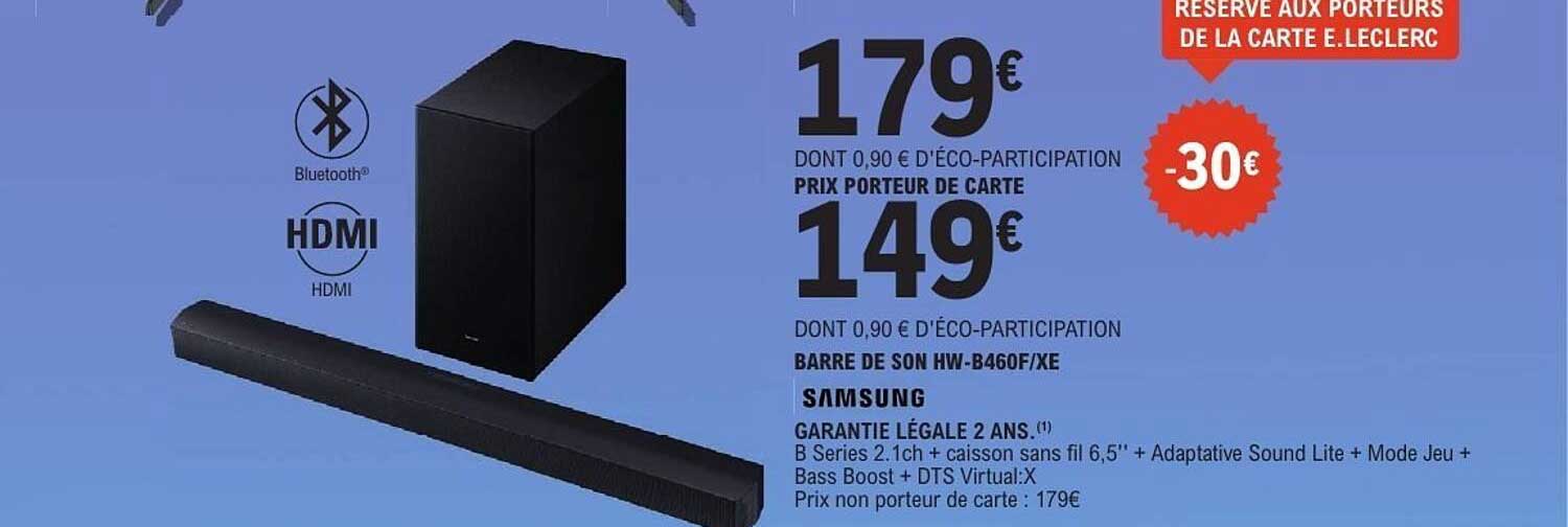 BARRE DE SON HW-B460F/XE SAMSUNG