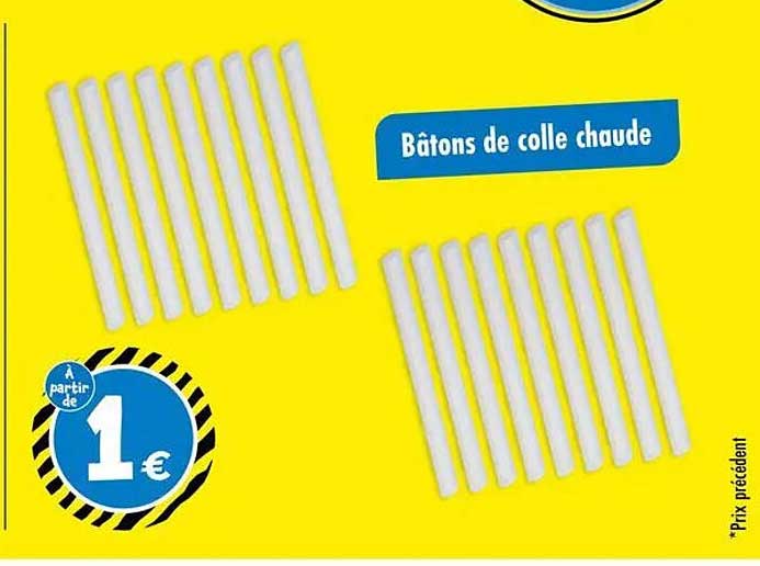Bâtons de colle chaude