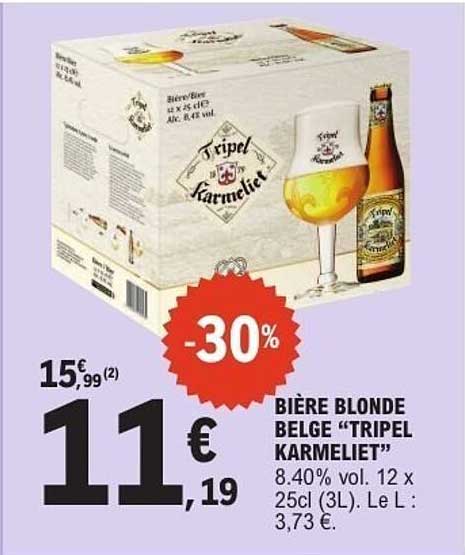 BIÈRE BLONDE BELGE “TRIPEL KARMELIET”