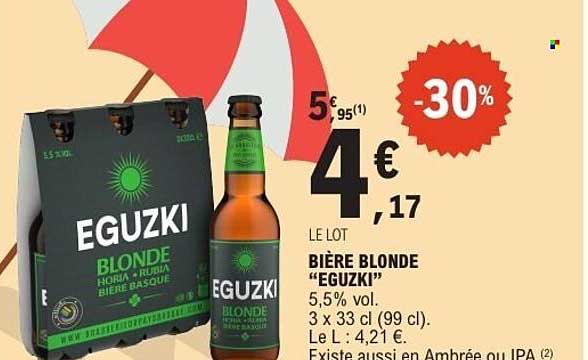 BIÈRE BLONDE “EGUZKI”